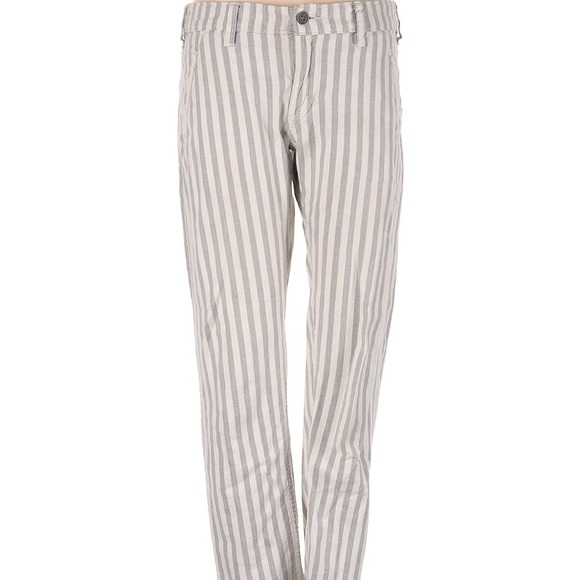 O'Neill Pants - O’Neill | striped boho cream grey gray cotton pants Sz 7